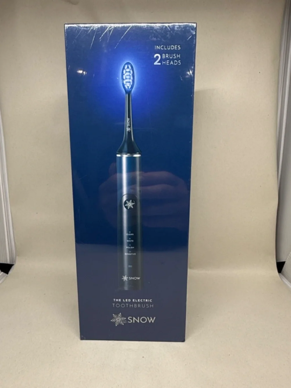 NWT SNOW The LED Whitening Electric Toothbrush - Polar Blue